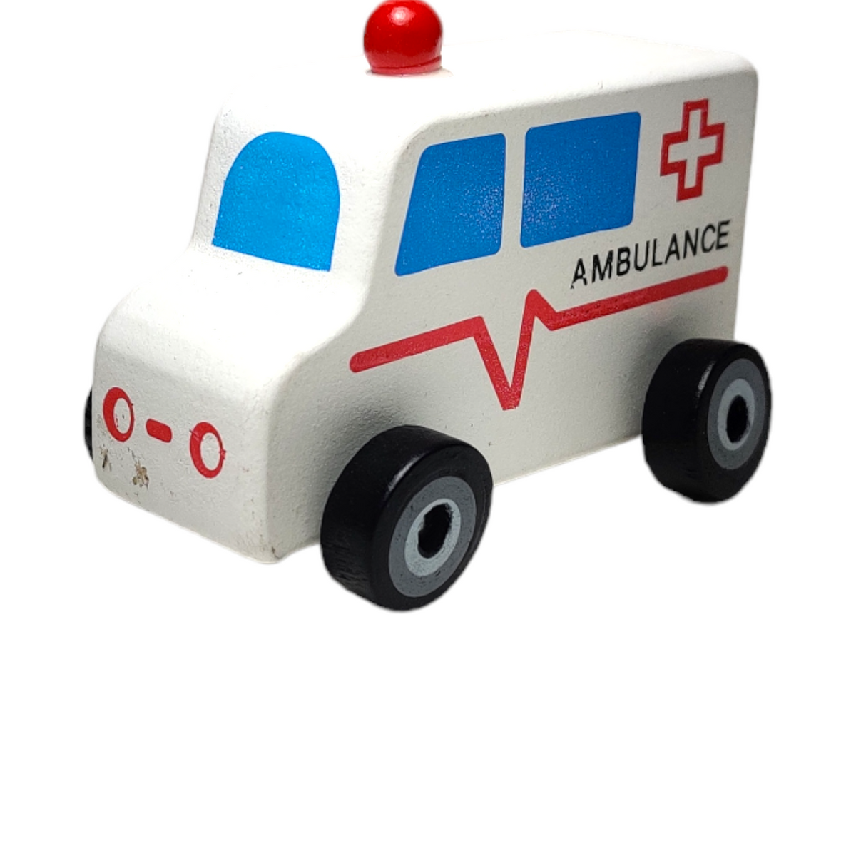 Wooden ambulance toy hotsell