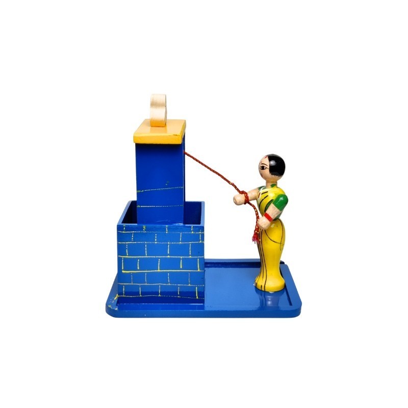 Lady Working On Well – Channapatna Toys