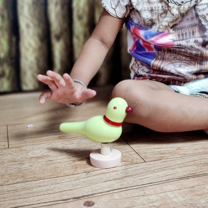 Toy Bird Spring Spring Bird Doll – Channapatna Toys