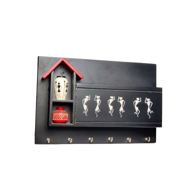 Dance Key Rack Dancing girls Painting Key Holder – Channapatna Toys