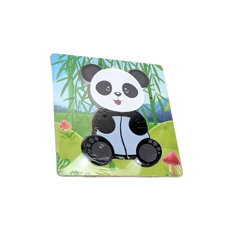 3D Panda Jigsaw Puzzle Board – Channapatna Toys